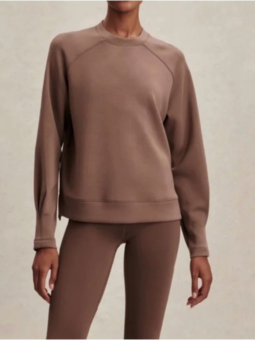 Varley Zosia brown crewneck, XL